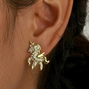 *Unicorn* Post Earrings